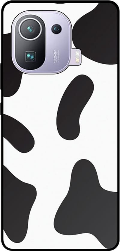 Smartphonica Telefoonhoesje Geschikt voor Xiaomi Mi 11 Pro met Koeienvlekken Opdruk - TPU Backcover Case With Cow Patches Design geschikt voor Xiaomi Mi 11 Pro