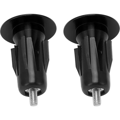 2 pièces Bouchons de guidon de vélo Alliage d'aluminium Résistant à l'usure Universel VTT Embouts de guidon Noirs noir
