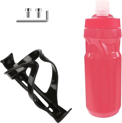 Fietsbidonhouder Set met 600 ml Lekvrije Drinkfles voor Mountainbike en Racefiets