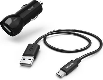 Hama Auto-oplaadset, micro-USB, 2.4 A, zwart