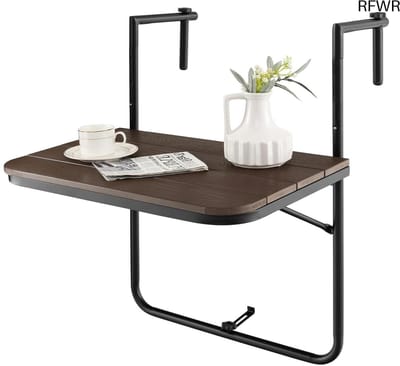 RFWR® Inklapbare Hangtafel voor Balkon - 3 Hoogte-instellingen en Weerbestendig