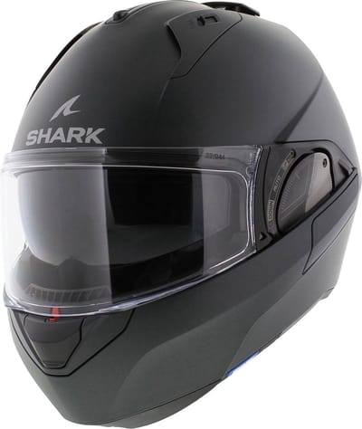 Shark Evo ES Blank Mat Gun Metal Mat A06 Systeemhelm - Maat XS - Helm