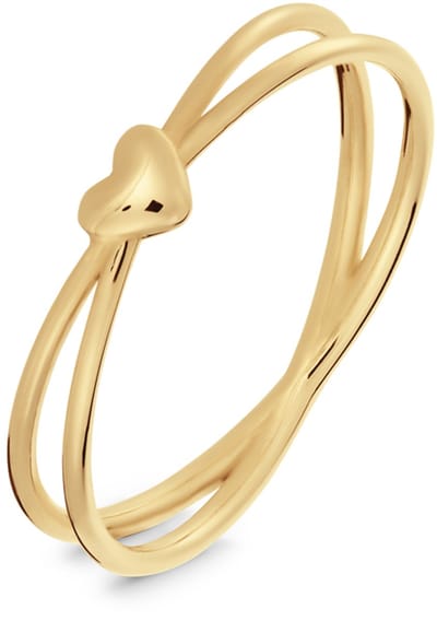 Glow 214.203252 Dames Ring - Minimalistische ring - Sieraad - 14 Karaat Goud - 4 mm breed