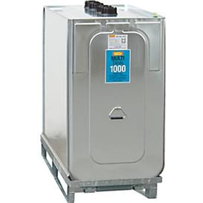 Smeermiddelentank Multi-Tank, voor verse & gebruikte olie, incl. gegalvaniseerd opvangbakje, HDPE, 1000 l inhoud