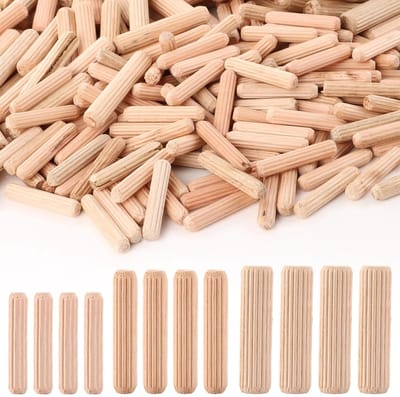 Houten pluggen set - Meubelpluggen Rond - Houtverbindingen Maken - 900 Stuks Grootverpakking - M6 M8 M10 - Houtkleur