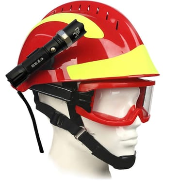 Casque de sauvetage d'urgence F2 casques de sécurité pour pompiers casque de Protection contre l'incendie sur le lieu de travail avec rouge