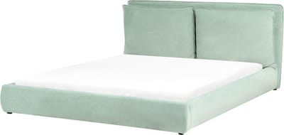 BAJONNA - Tweepersoonsbed - Mintgroen - 180 x 200 cm - Stof