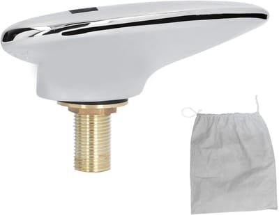Dailygoods- Waterval Badkraan G1/2 Buitendraad - Roestvrij Staal - Baduitloop - SPA - Doucheruimte - Afmetingen 16,5 x 8,5 x 9 cm