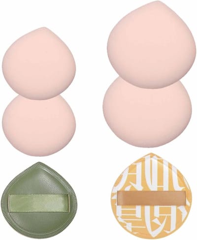 Grote poederkwasten set van 6 stuks voor make-up, ideaal voor poeder, concealer en vloeibare crèmes