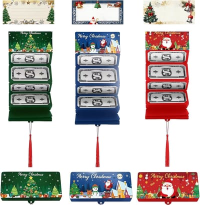 Kerst Geld Cadeaus - Verrassingskaarten - Cadeau Geven - Met Wenskaarten - 6 Stuks