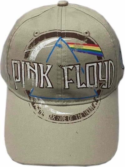 Pink Floyd - Dark Side Of The Moon Album Distressed Baseball pet - Creme