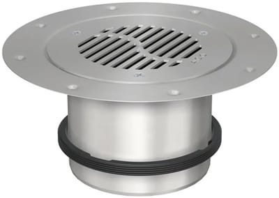 ACO Opzetstuk Passavant D157/K3/V2A/ Klemring/Sleufrooster rond, 5141.96.22