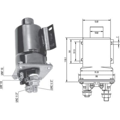 Magneetschakelaar, starter MAGNETI MARELLI 940113050340