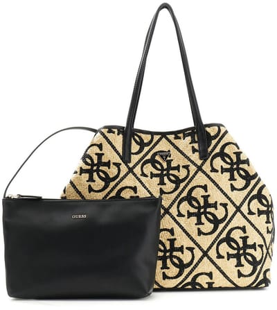 GUESS shopper Kirsten 2 in 1 Tote Natural / Black veelkleurig