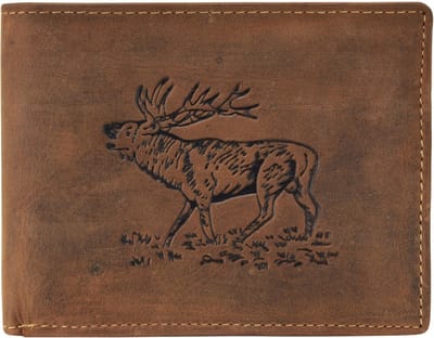 Greenburry - Vintage Animal wallet - stag - men - brown