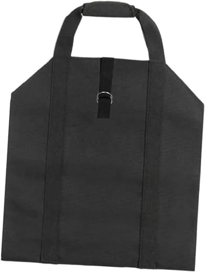 Brandhout Tas - Houtdrager Opberger - Open haard Vullen - Grote Capaciteit - 99x46x33 cm - Zwart
