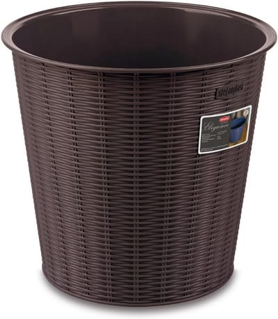 Elegantie mand bruin 28 x 28 x 27 cm - stijlvolle opbergmand en prullenbak