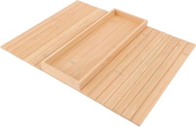Bankarmbak - Armleuning tafel - Drankjes en snacks - Opvouwbaar ontwerp - 44x34x3cm - Natuurlijk