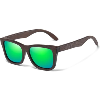 Handgemaakte natuurlijke bamboe houten zonnebril gepolariseerde spiegelcoating lenzen Eyewear Gift zonnebril voor mannen Gafas De Sol