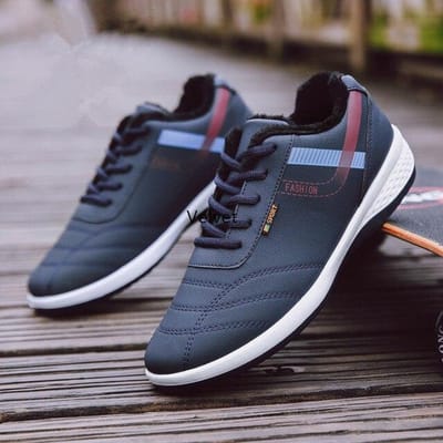 Leren Herenschoenen Casual Sneaker Mannelijk Herfst Heren Klassieke Lichtgewicht Sneakers Veterschoenen Flats Comfortabel Buiten 44 gray