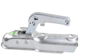 ProPlus Kogelkoppeling 50,5 mm – Voor ongeremde aanhanger tot 750 kg – Met opening voor steekslot – Zilver