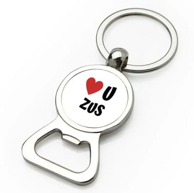 Akyol - love u zus flesopener - Zus - de liefste zus - verjaardag - cadeautje voor zus - zus artikelen - kado - geschenk - 9 bij 3 cm
