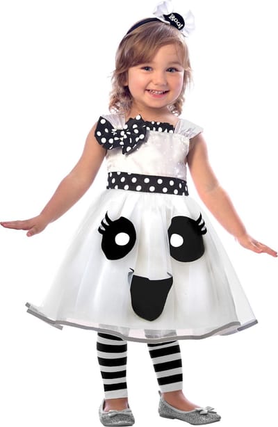 Amscan Kinderkostuum Cute Ghost Meisjes Polyester Maat 2-3 Jaar