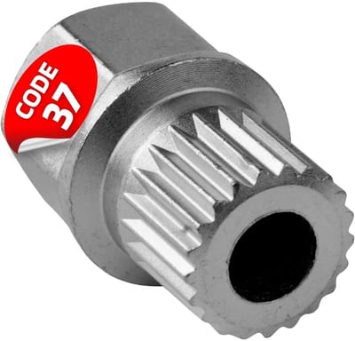 SW-Stahl 02381L-8 Wielslotadapter 37 | Geschikt voor BMW | Gereedschap voor het verwijderen van wielsloten | Wielslotverwijderaar | Wielslotsleutel