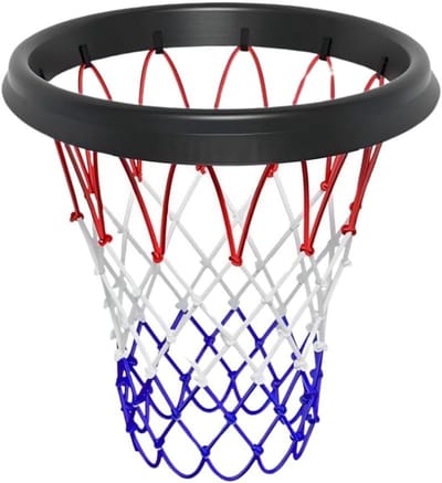 Draagbaar basketbalnet - Basketbal accessoire - Basketbalspel verbeteren - Werp- en bevestigingssysteem - Universele compatibiliteit - Zwart