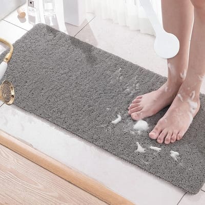 Antislip badmat 100 x 40 cm - Sneldrogend en wasbaar - Ideaal voor badkamer en douchen