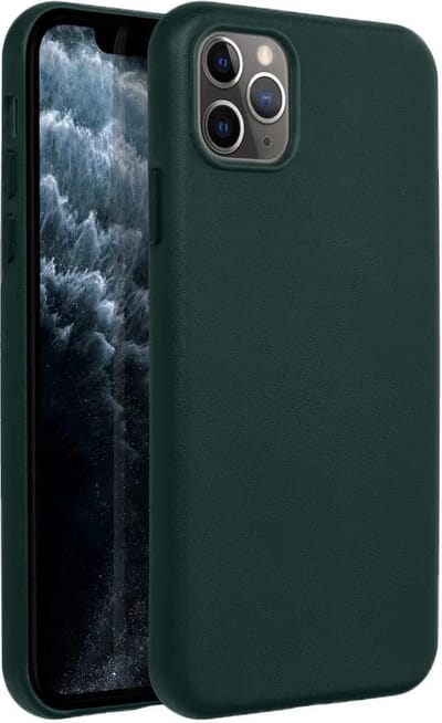 Casify Leren Hoesje geschikt voor MagSafe iPhone 11 Pro Max Hoesje - Bosgroen