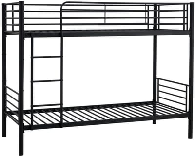 Stapelbed Bunky 90x200 cm zwart metaal