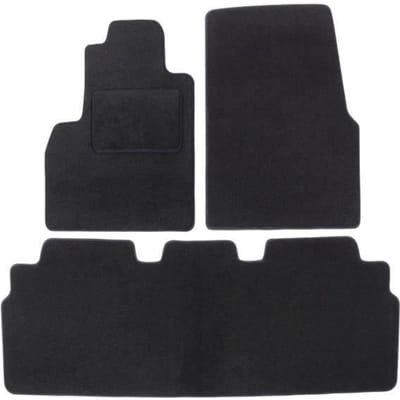 Zwarte Velours Vloermat - J&J AUTOMOTIVE - Renault Espace 2002-2014 - Op Maat Gemaakt - Antislip - Waterdicht