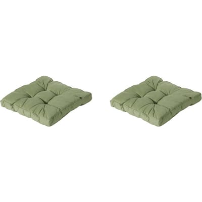 Madison - Florance Zitkussen Basic green - Ca. 73x73 cm - Set van 2