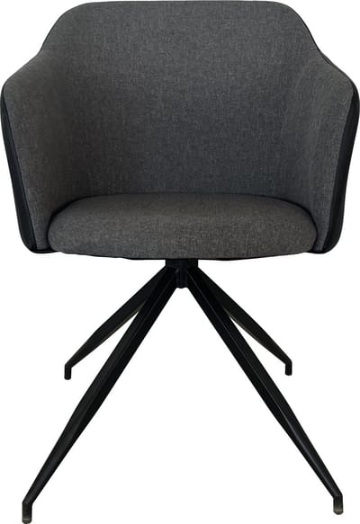 Lina® Lex Eetkamerstoelen - Stof – Grijs - Metalen poten
