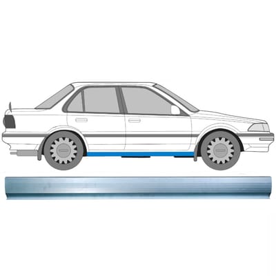 Reparatie dorpel voor Toyota Corolla 1987-1994 / Links = Rechts (symmetrisch)