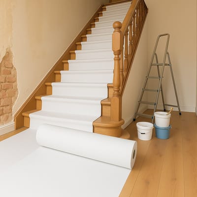 Multi Cover Air plus - 65cm x 25m - Easydek - Afdekvlies - Vloer bescherming - Trap bescherming - klussen - schilderen - stucen