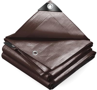 Waterdicht afdekzeil voor buiten 4x8m - PE 240 g/m² met UV-bescherming
