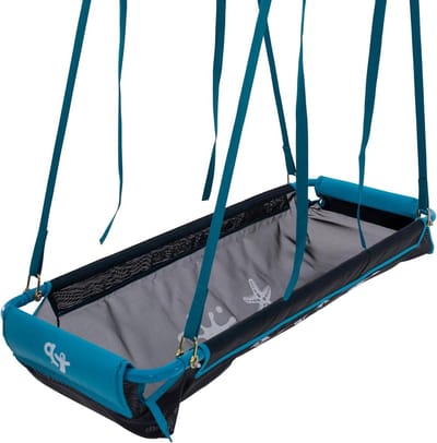Duo Schommelstoel - Piratenboot Zitje - Buiten Spelen - Weerbestendig Gaas - Large - Blauw