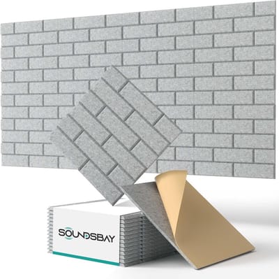 Akoestische Geluidsisolatie Panelen 12 Stuks Zelfklevend voor Muurbehandeling