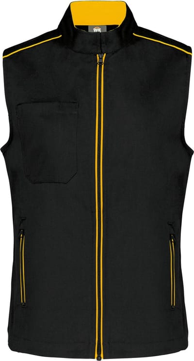 WK. Designed To Work Damesgilet Day To Day WK6149 - Black / Yellow - 3XL