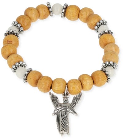 Engelen armband aartsengel Gabriël elastisch - Diameter kraal - ± 0.6 cm