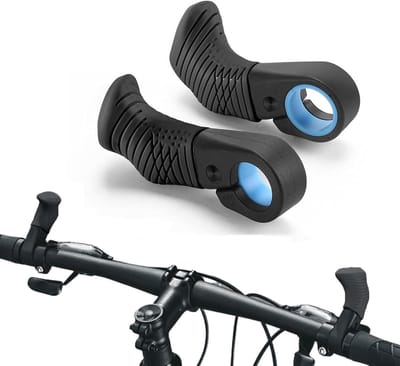 Fietsstuurgrepen - Duimsteunen Stuur - Comfortabel Fietsen - Ergonomisch Ontwerp - 22.2 mm - Zwart