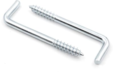 Dailygoods - Set van 10 Rechte Schroefhaken voor Muur en Plafond