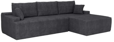 Coredo Bank - Corduroy bekleding - Rechts - Donkergrijs
