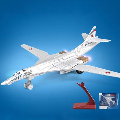 1:200 Tu-160 Bombardier Stratégique Blackjack Cygne Blanc Alliage Métal Modèle Réduit Avion Intérieur Bureau Tendance Jouets Ornements Décorer white