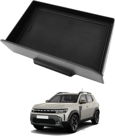 Opbergcompartiment voor middenconsole van Duster 3 (2024-2025) - extra opbergruimte in armsteun met antislip bodem, ideaal voor accessoires en gebruiksgemak