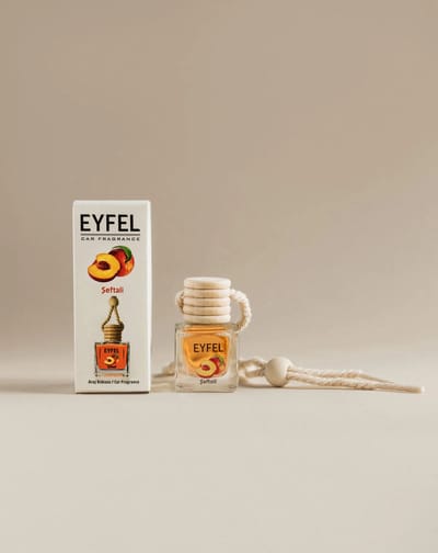 EYFEL - CAR FRAGRANCE- CAR - PEACH - 10ML - 3 STUKS