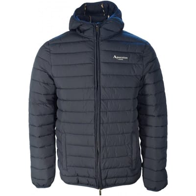 Aquascutum Active 100GR marineblauwe jas met capuchon