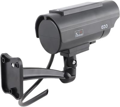 Nep Beveiligingscamera - Dummy Camera - Diefstal Afschrikken - Op Zonne-energie - 17 x 12 x 7 cm - Zwart